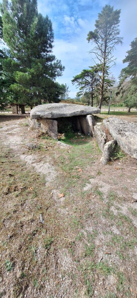 Upright view of the Mezio megalithic site.