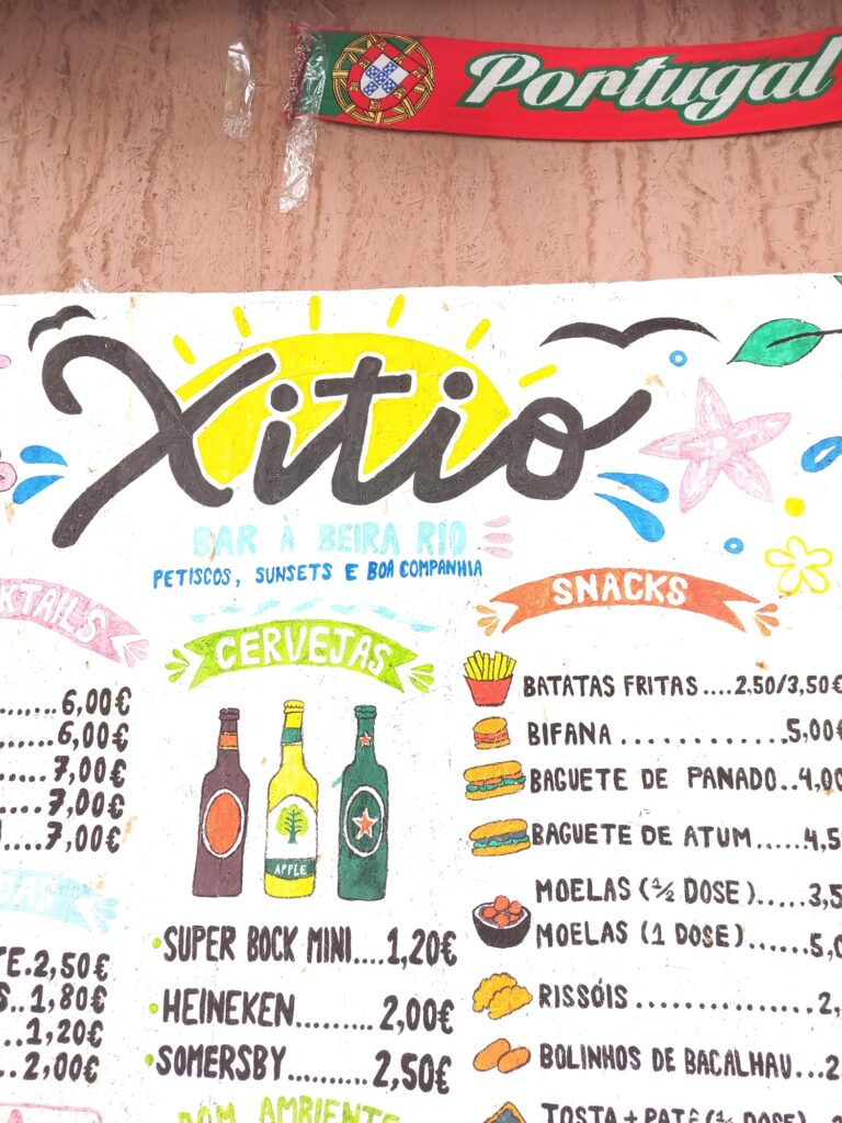 Xitio, a hand-painted bar on the Caniçada reservoir